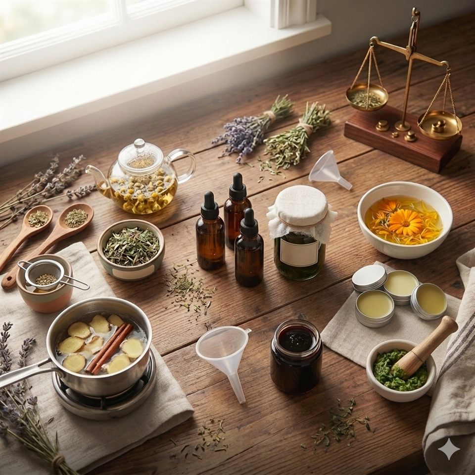 Teas, Tinctures & Salves: A Guide to Herbal Preparations