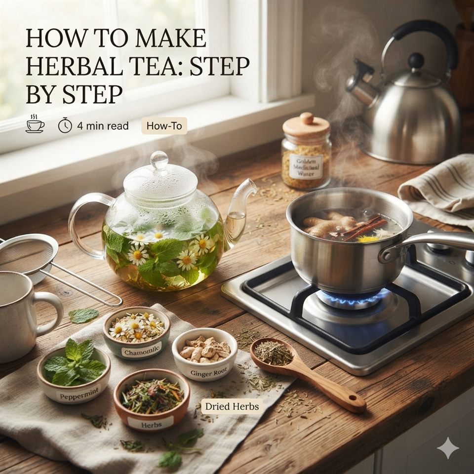 How to Make Herbal Tea, Step by Step