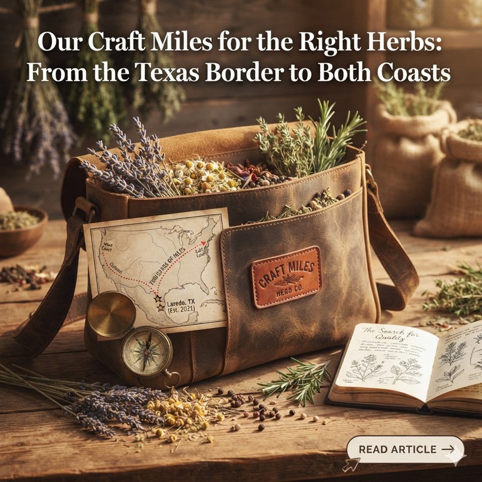 Miles for the Right Herbs: From the Texas Border to Both Coasts